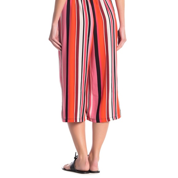 NEW Rabbit Striped Surplice Crop Jumpsuit - Picture 5 of 7